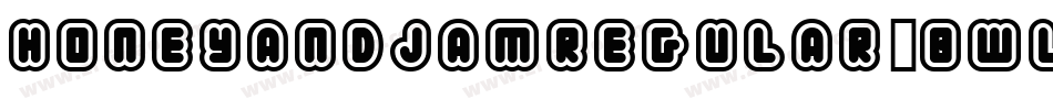 HoneyandjamRegular-BWL03字体转换
