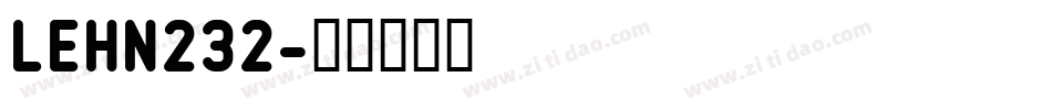 LEHN232字体转换