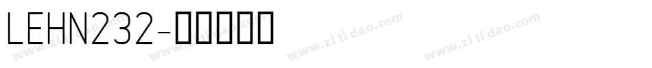 LEHN232字体转换