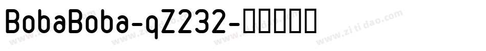 BobaBoba-qZ232字体转换