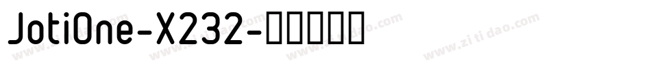 JotiOne-X232字体转换