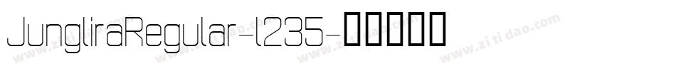 JungliraRegular-l235字体转换
