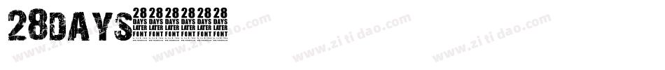 28days字体转换