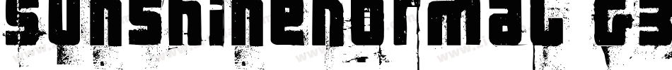 SunshineNormal-G3Rm字体转换