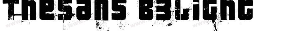 TheSans-B3Light字体转换