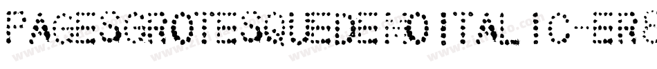 PagesGrotesqueDemoItalic-er8e字体转换 PagesGrotesqueDemoItalic-er8e字体转换