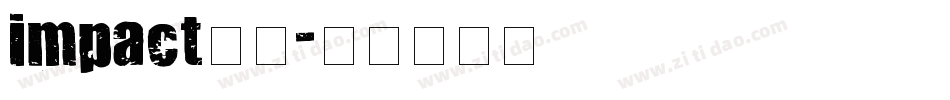 impact字体字体转换