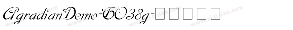 AgradianDemo-GO38g字体转换