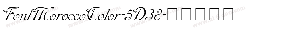 FontMoroccoColor-5D38字体转换