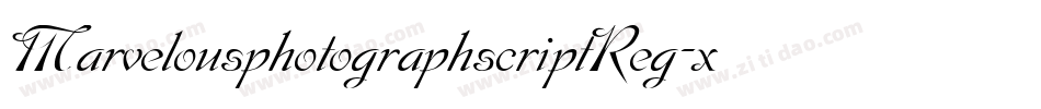 MarvelousphotographscriptReg-x38dq字体转换