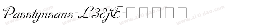 Passtynsans-L38jE字体转换