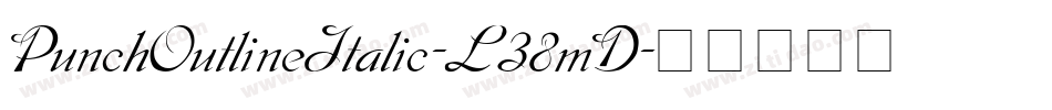 PunchOutlineItalic-L38mD字体转换