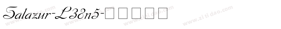 Salazur-L38n5字体转换