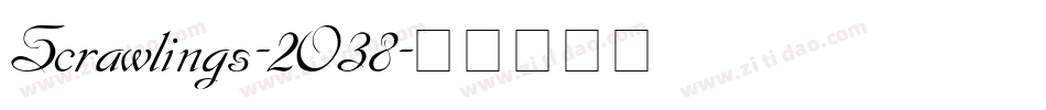 Scrawlings-2O38字体转换