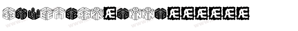 3DLetBrk-OnnO字体转换