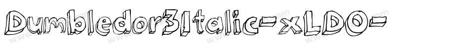 Dumbledor3Italic-xLDO字体转换