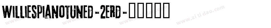Williespianotuned-2ERd字体转换