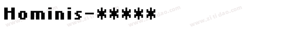 Hominis字体转换