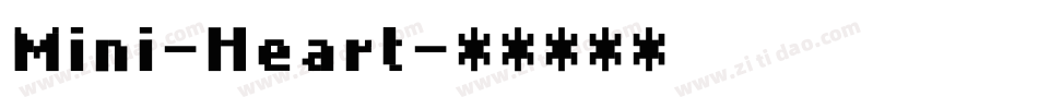 Mini-Heart字体转换