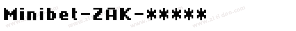 Minibet-ZAK字体转换