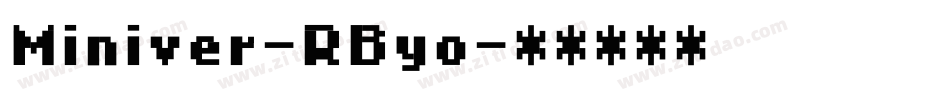 Miniver-RByo字体转换
