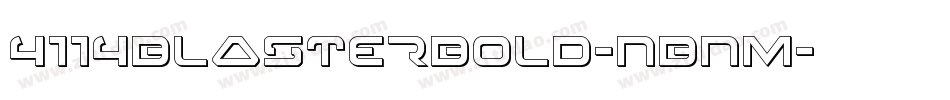 4114BlasterBold-nBnM字体转换
