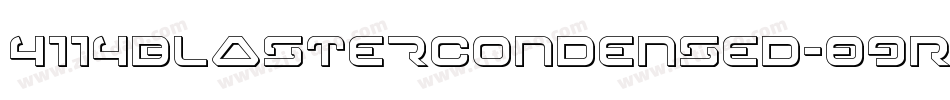 4114BlasterCondensed-89RD字体转换