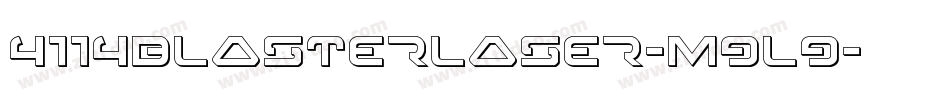 4114BlasterLaser-m9l9字体转换