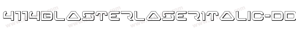 4114BlasterLaserItalic-dDKR字体转换