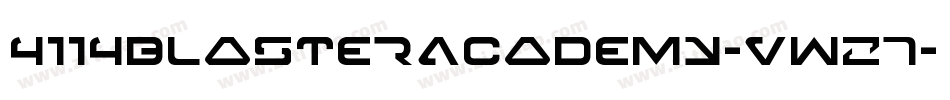 4114BlasterAcademy-vwZ7字体转换
