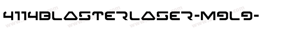 4114BlasterLaser-m9l9字体转换