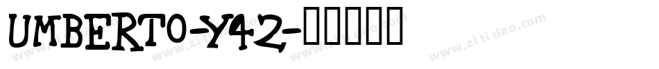 Umberto-Y42字体转换