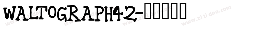 waltograph42字体转换