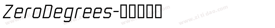 ZeroDegrees字体转换