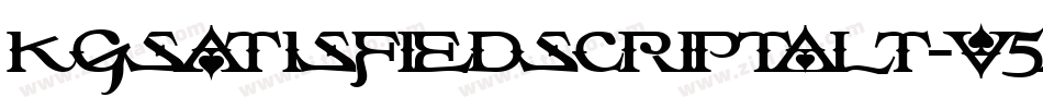 KgSatisfiedScriptAlt-v5aM字体转换