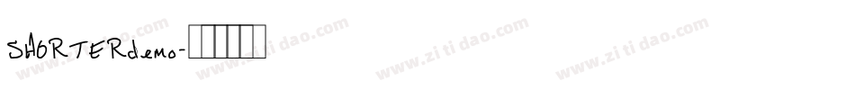 SHORTERdemo字体转换