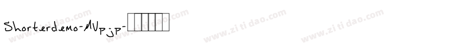 Shorterdemo-MVpjp字体转换
