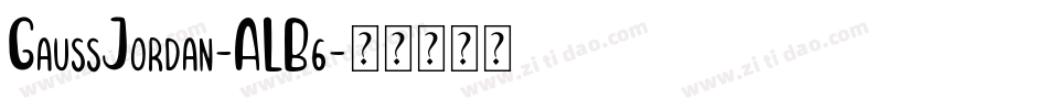 GaussJordan-ALB6字体转换