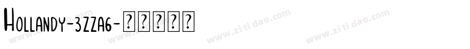 Hollandy-3zza6字体转换