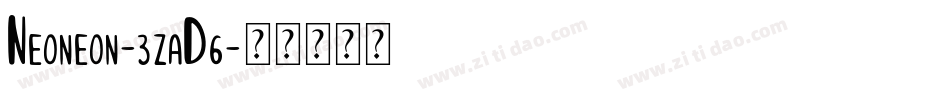 Neoneon-3zaD6字体转换