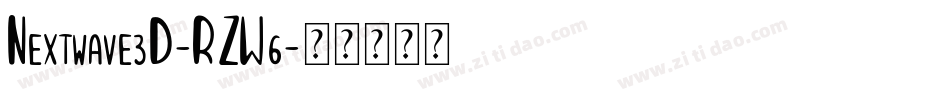 Nextwave3D-RZW6字体转换