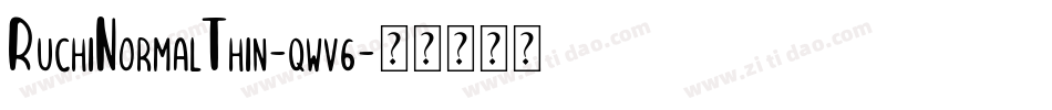 RuchiNormalThin-qwv6字体转换