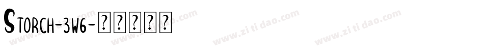 Storch-3w6字体转换