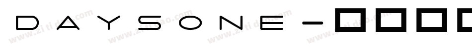 daysone字体转换