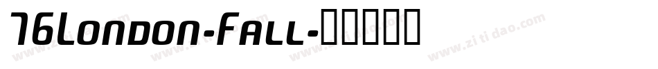 76London-Fall字体转换