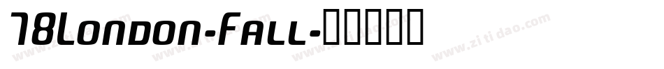 78London-Fall字体转换