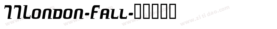77London-Fall字体转换