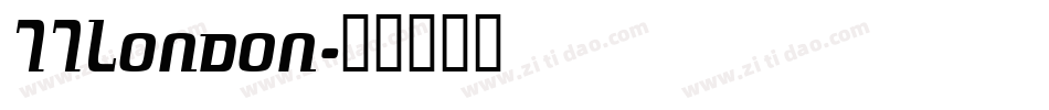 77London字体转换