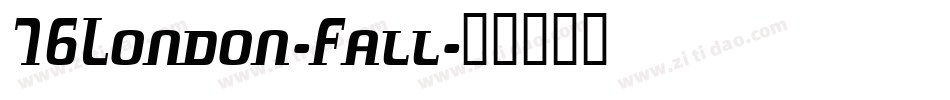 76London-Fall字体转换