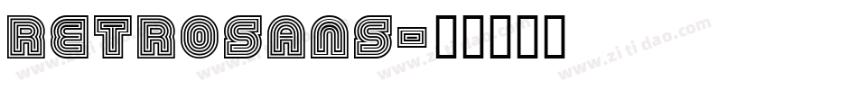 RetroSans字体转换